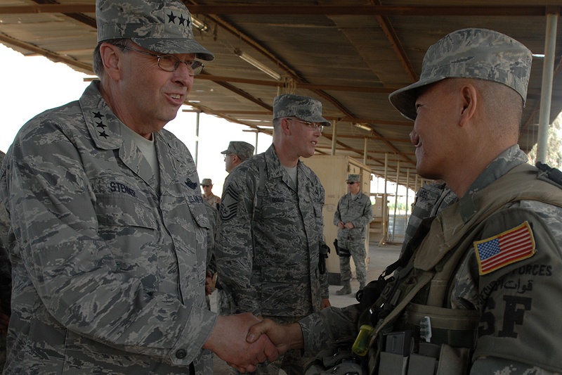 Air Force Reserve Command Commander Addresses Deployed Airman on Total Force Concept