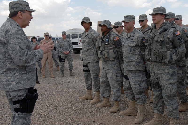 Air Force Reserve Command Commander Addresses Deployed Airman on Total Force Concept