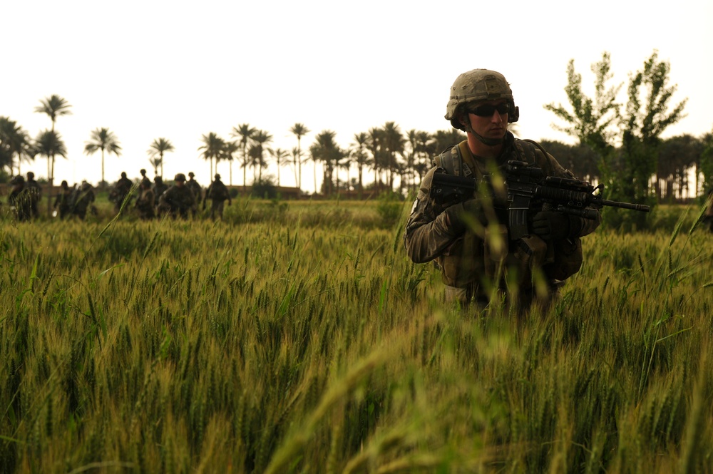 Weapons cache search in Owesat