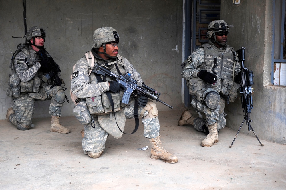 Weapons cache search in Owesat