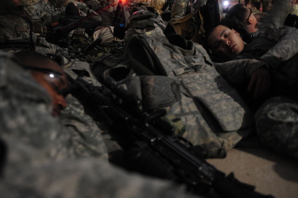 Weapons cache search in Owesat