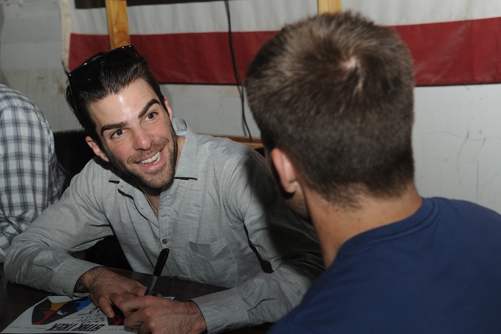 Star Trek stars visit base in Middle East