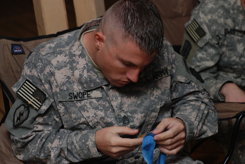 Medals of Honor: Two American Heroes Visit Forward Operating Base Marez, Mosul, Iraq