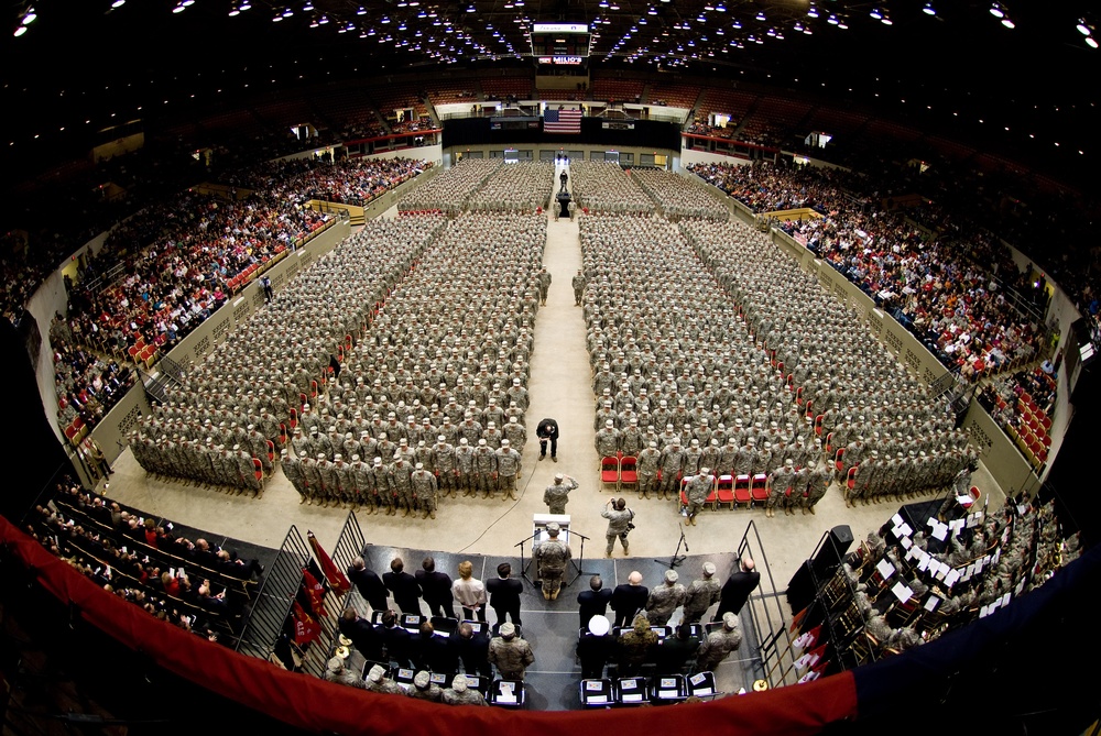 Wisconsin's Red Arrow Brigade Forms Up for a Big Send-off