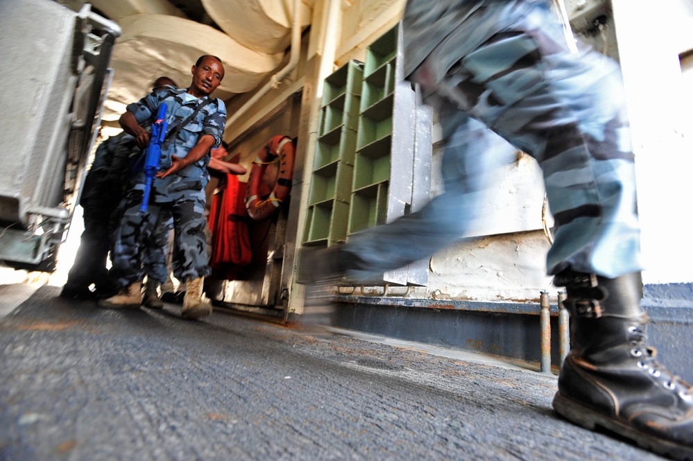 Visit, Board, Search and Seizure (VBSS) Team on Board the USS Leyte Gulf