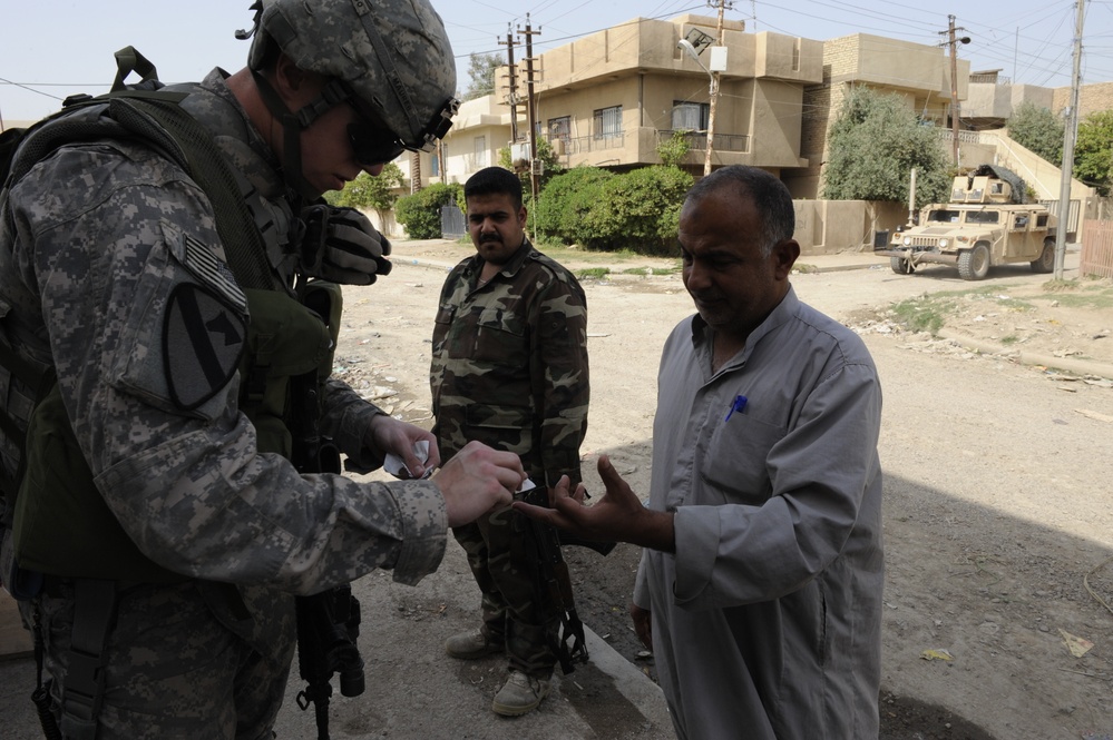 Cordon and search in Baghdad