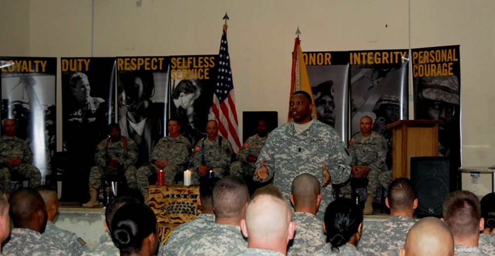 419th Command Support Sustainment Battalion non-commissioned officers Induction Ceremony