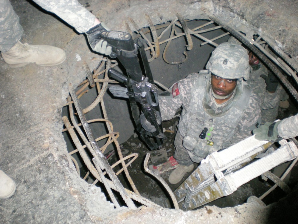 Multi-National Division-Baghdad engineers defeat tunnel terrorists