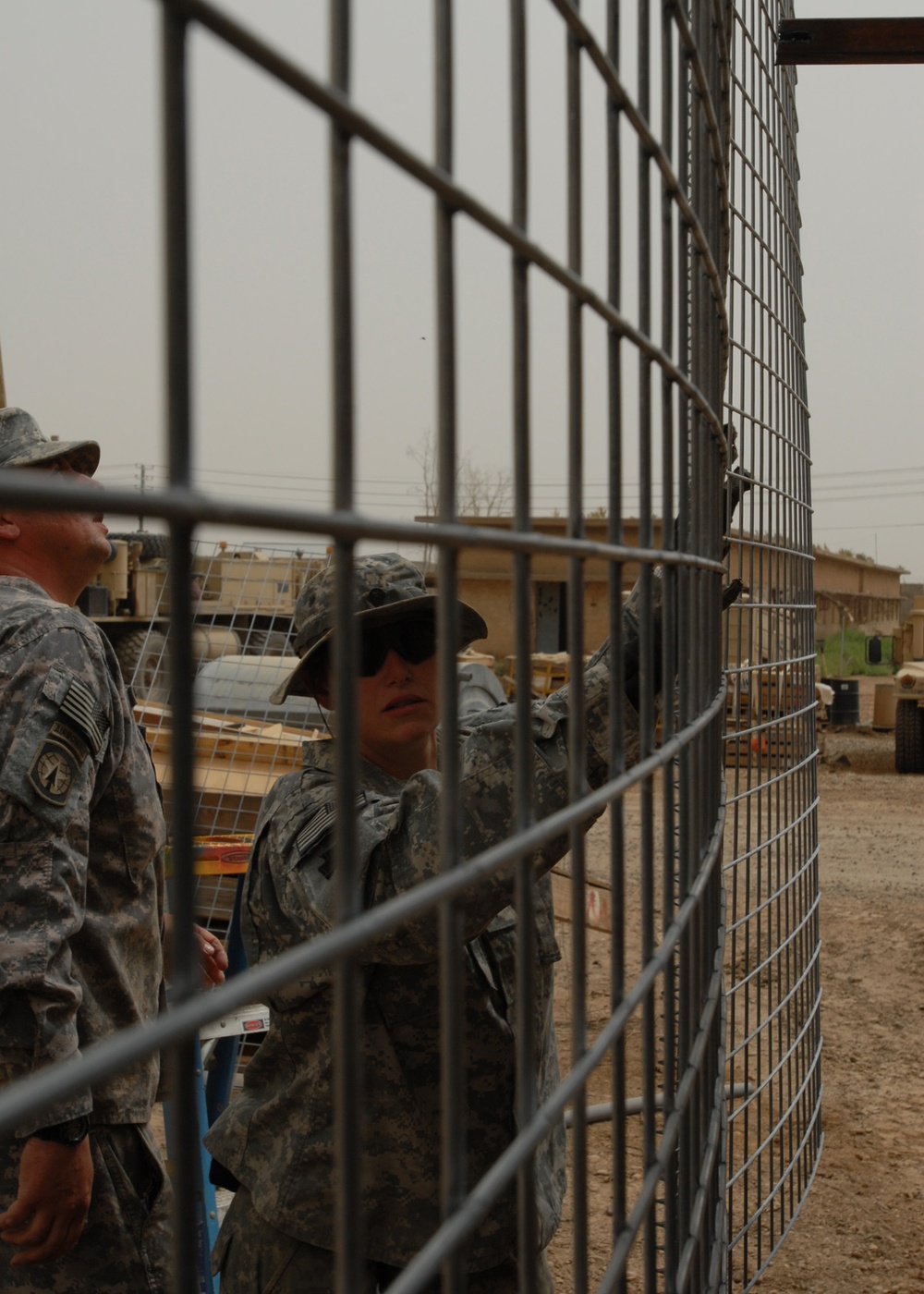 Welding together a defense: Soldiers install low-cost add-ons to vehicles