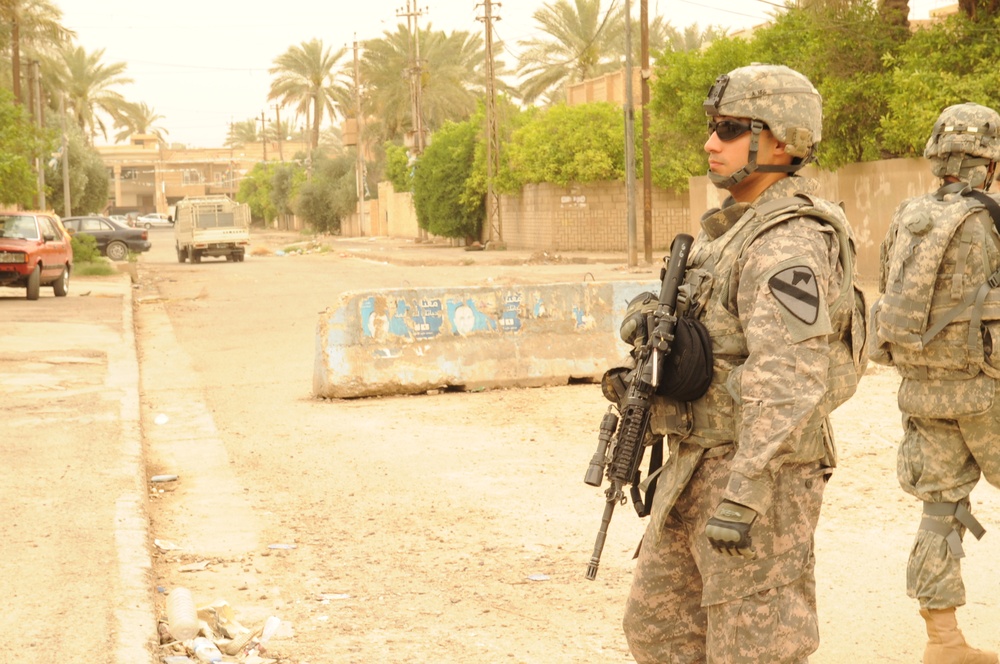 Patrol in Baghdad, Iraq