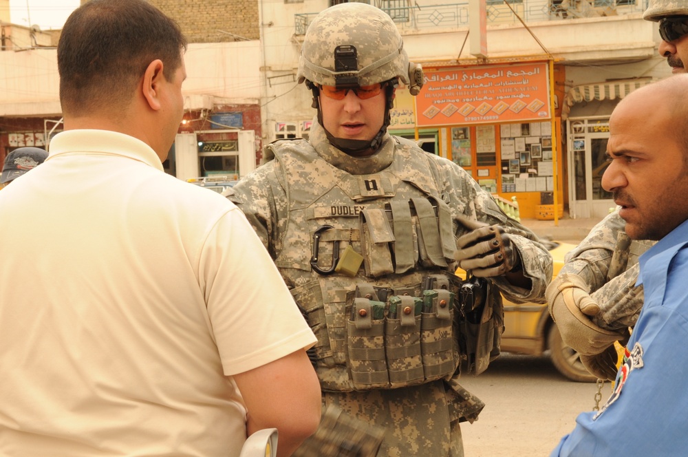 Patrol in Baghdad, Iraq