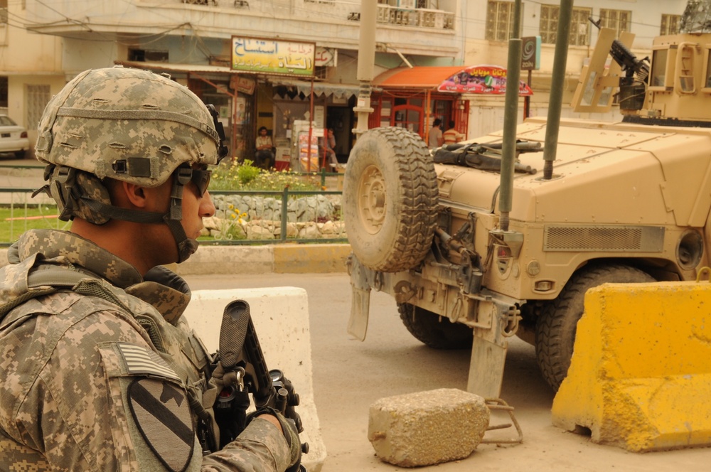 Patrol in Baghdad, Iraq