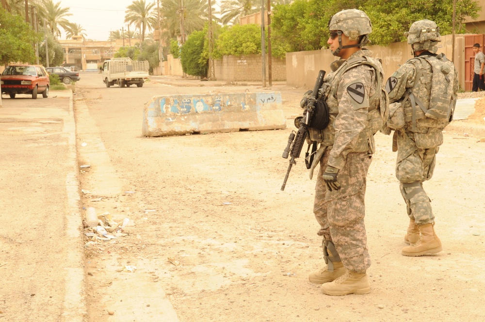 Patrol in Baghdad, Iraq