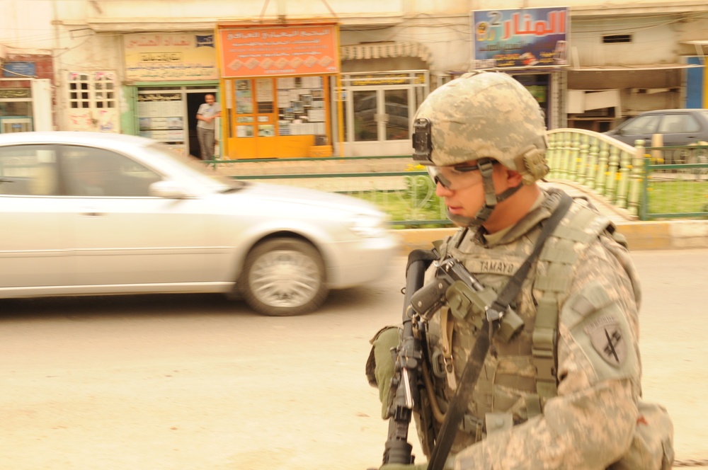 Patrol in Baghdad, Iraq