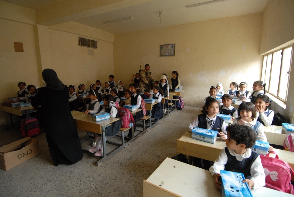 Baqubah students receive visit from local heroes