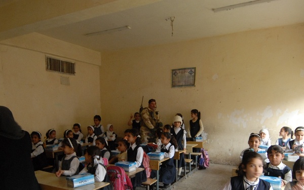 Baqubah students receive visit from local heroes