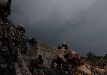 Weapons cache search in Qarghuli