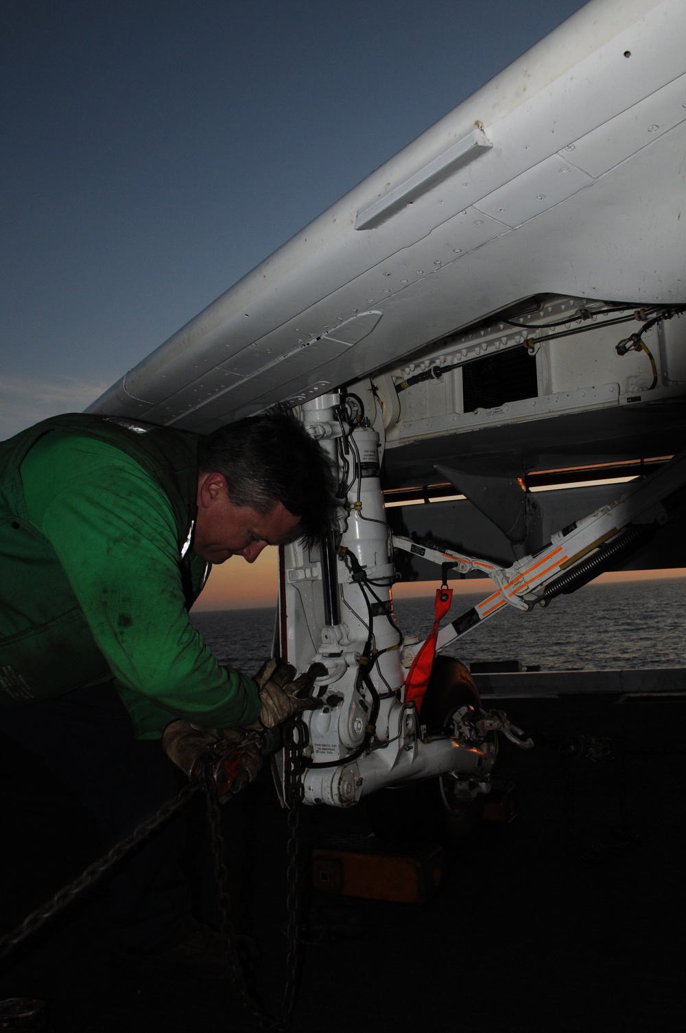 Action aboard the USS Ronald Reagan