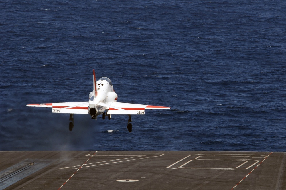 Aircraft Carrier Flight operations aboard USS Ronald Reagan