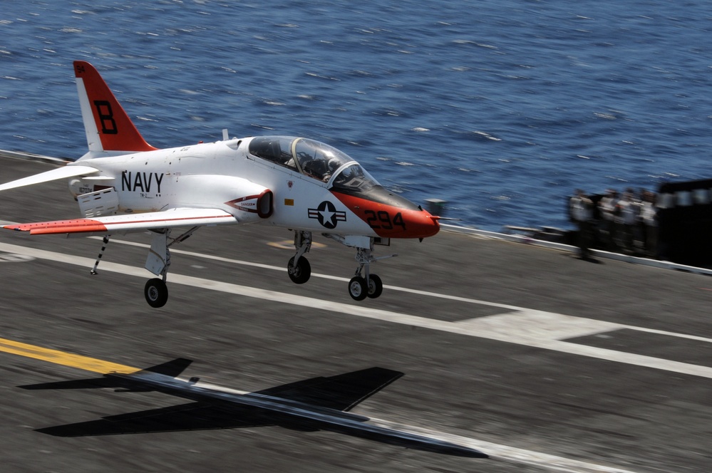 Aircraft Carrier Flight operations aboard USS Ronald Reagan