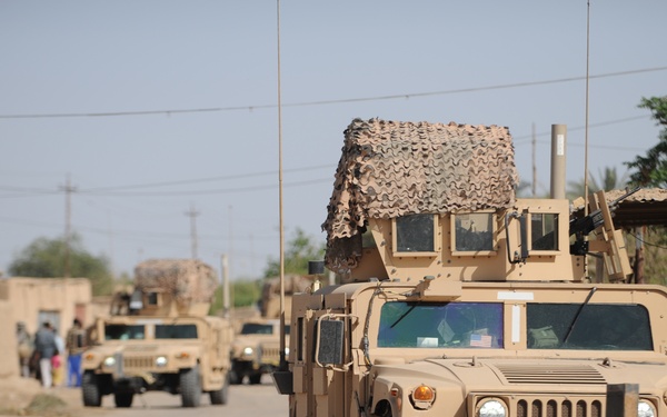 Humvees in the Street
