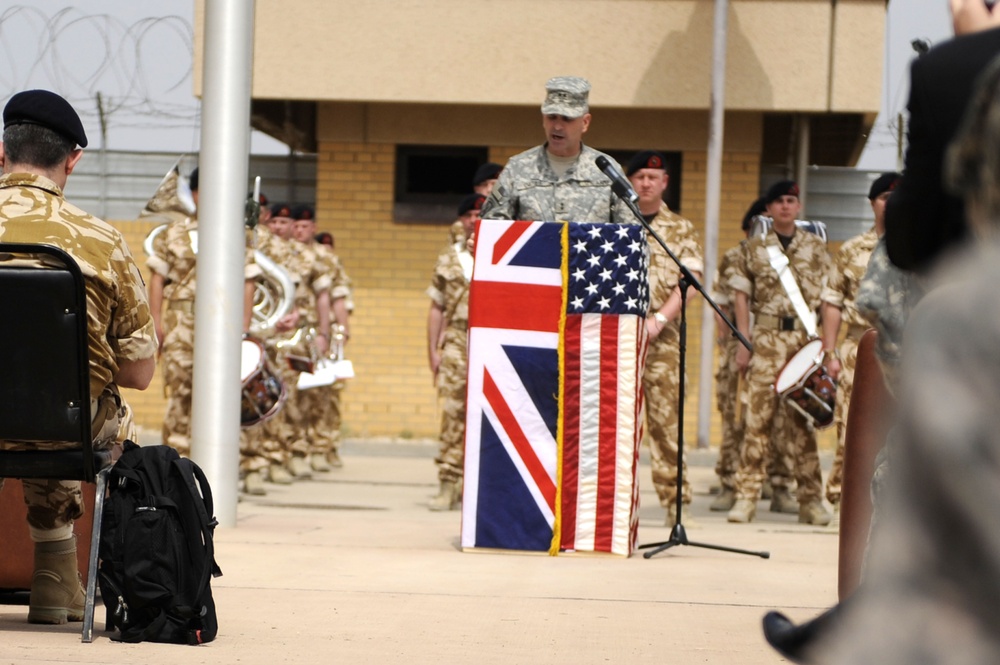 Change of Command in Basra, Iraq