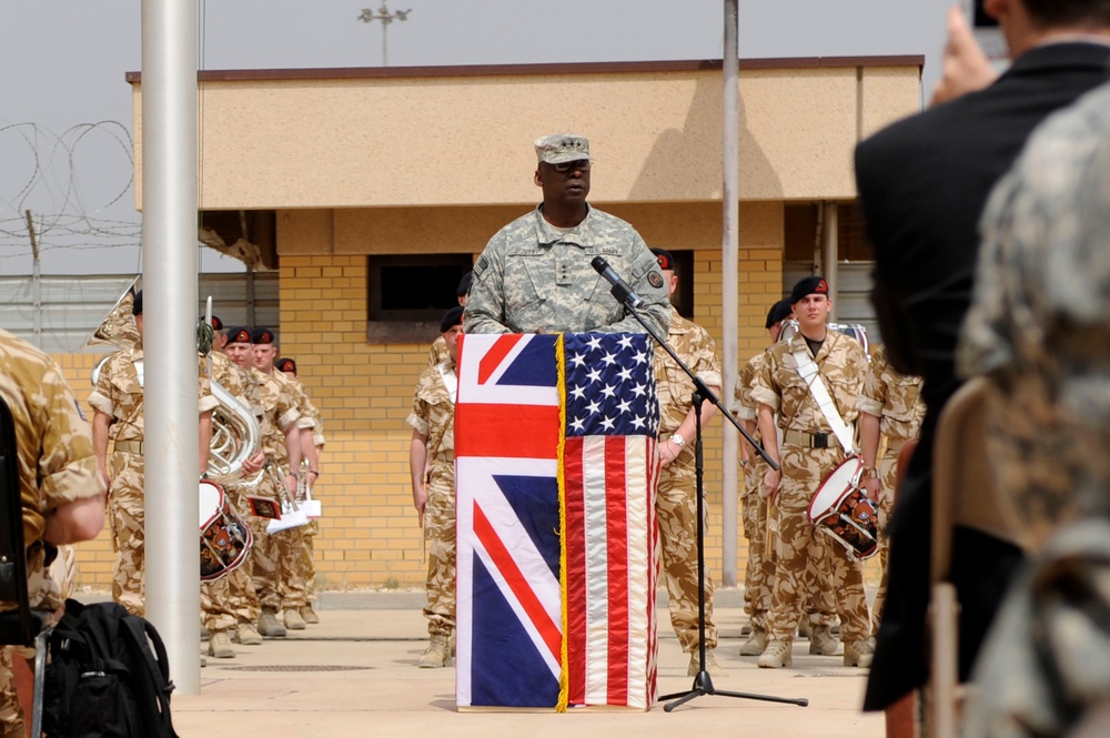 Change of Command in Basra, Iraq