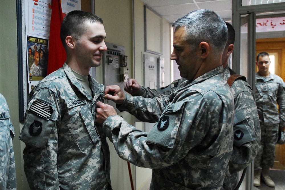 Specialist Ronning Awarded Army Commendation Medal