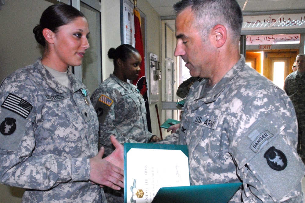 Specialist Audrey Devries - Army Commendation Medal