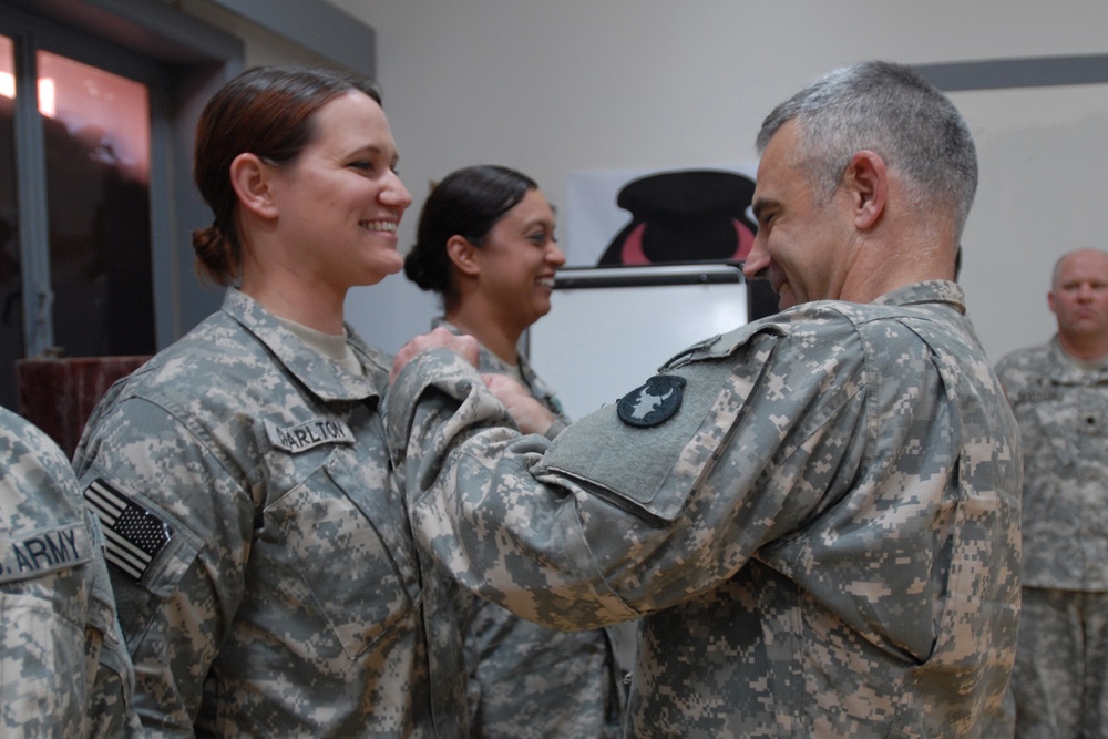 Specialist Charlton Receives Army Commendation Medal