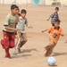 Assessing soccer fields in Baghdad