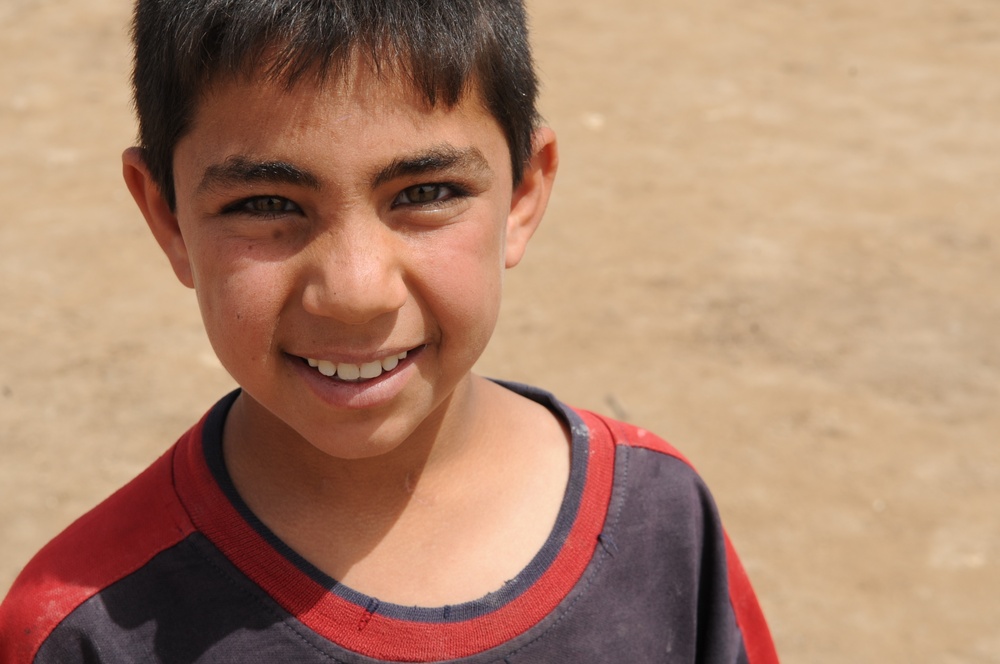 Assessing soccer fields in Baghdad