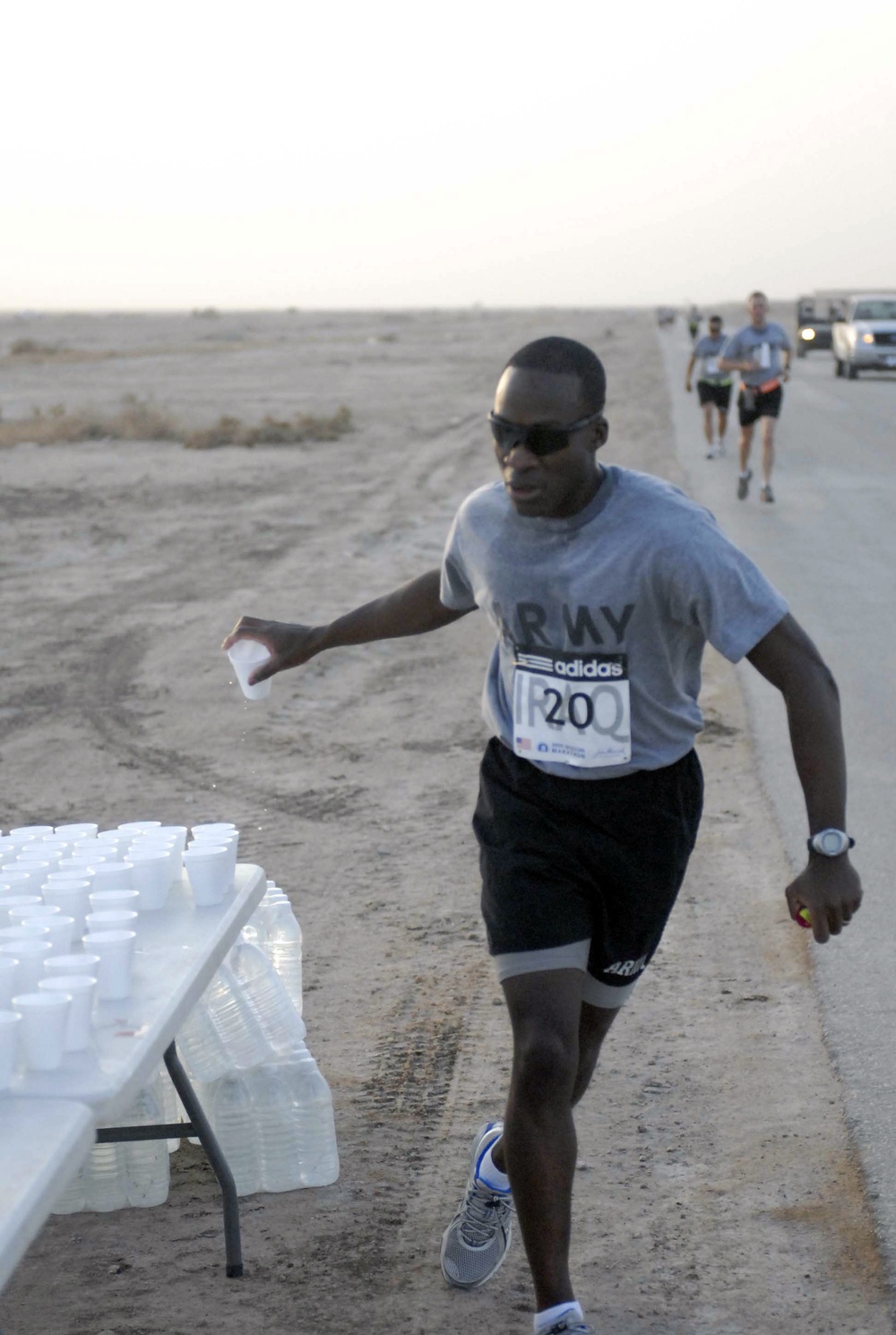 Service members run Boston Marathon in Iraq