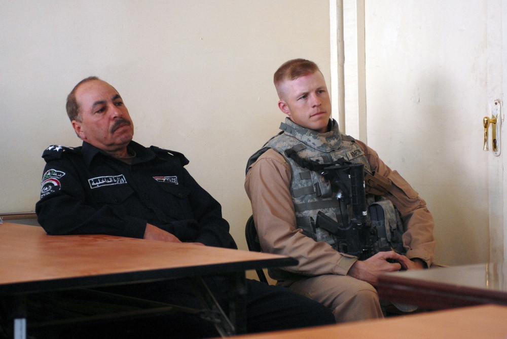 Iraqi police graduation in Mahmudiyah