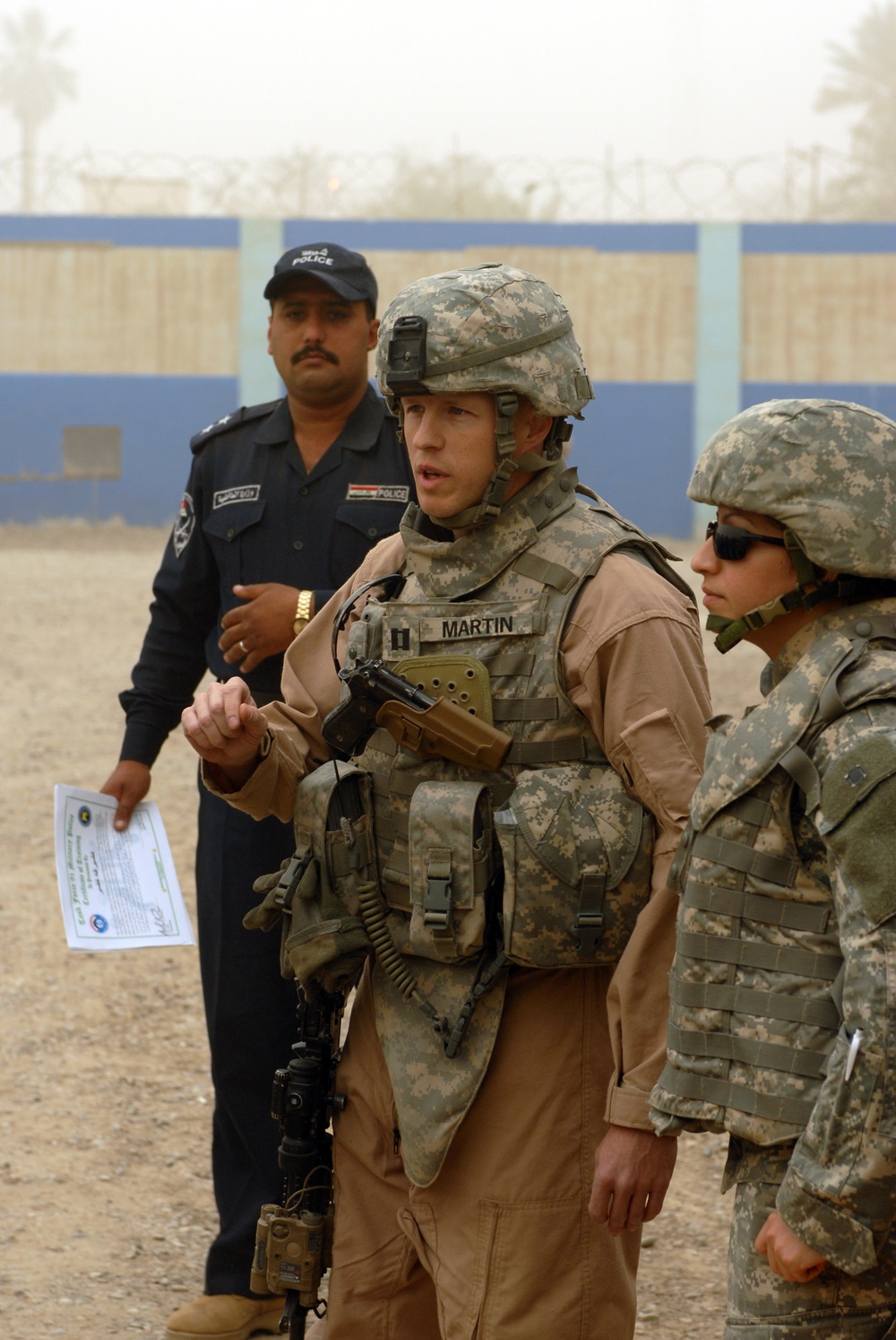 Iraqi police graduation in Mahmudiyah