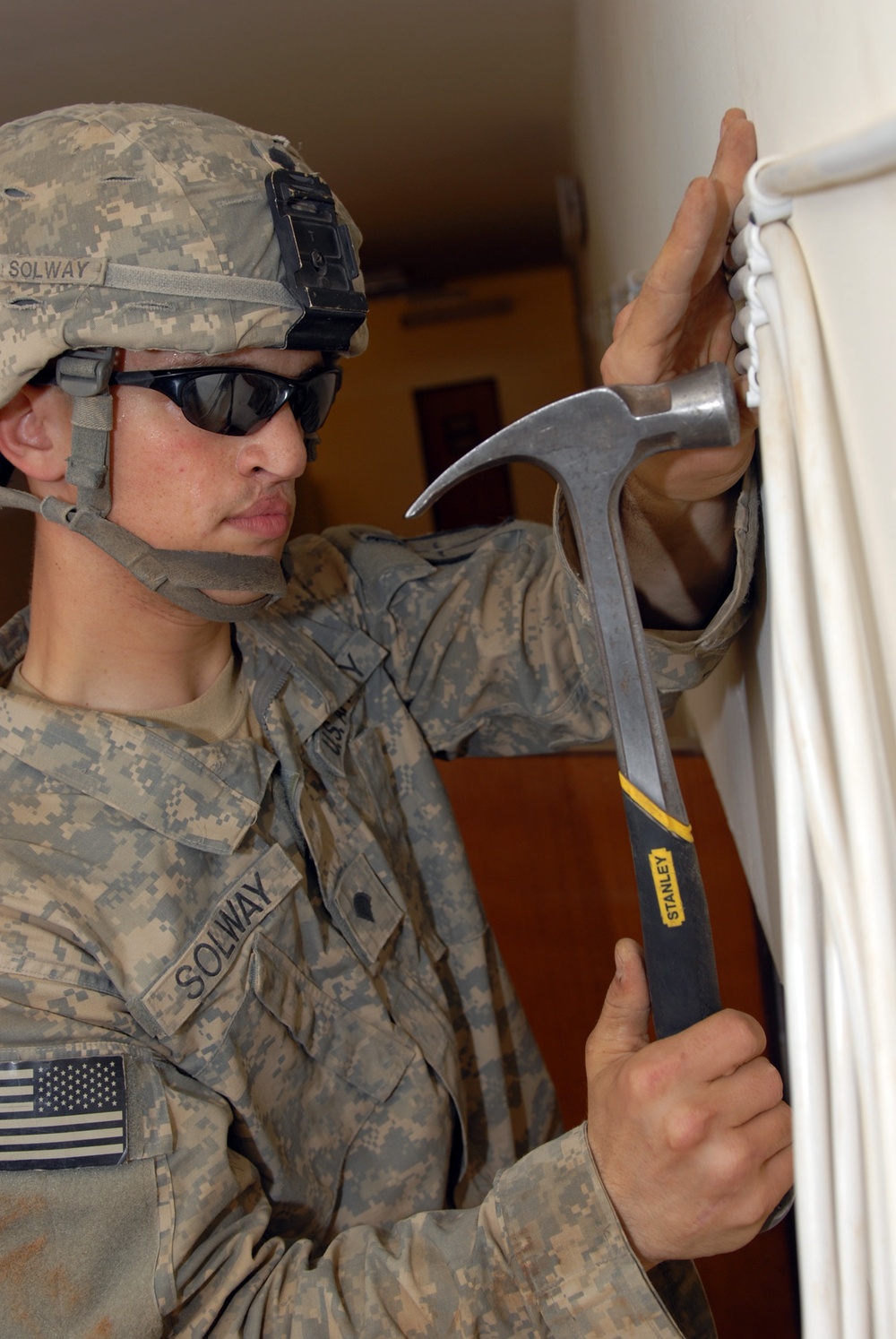 Up to code: Engineers work on Joint Security Station Nasir Wa Salam