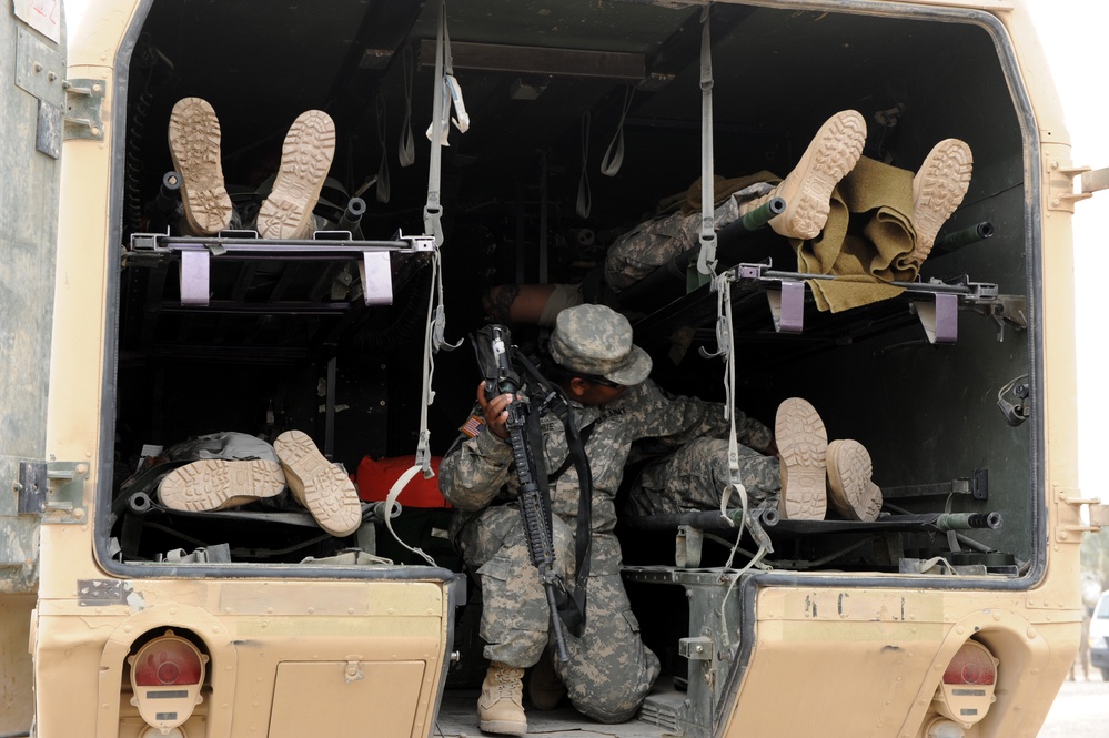 Simulated Casualty Exercise on Forward Operating Base Liberty, Iraq