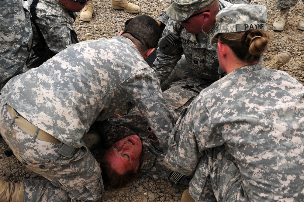 Simulated Casualty Exercise on Forward Operating Base Liberty, Iraq