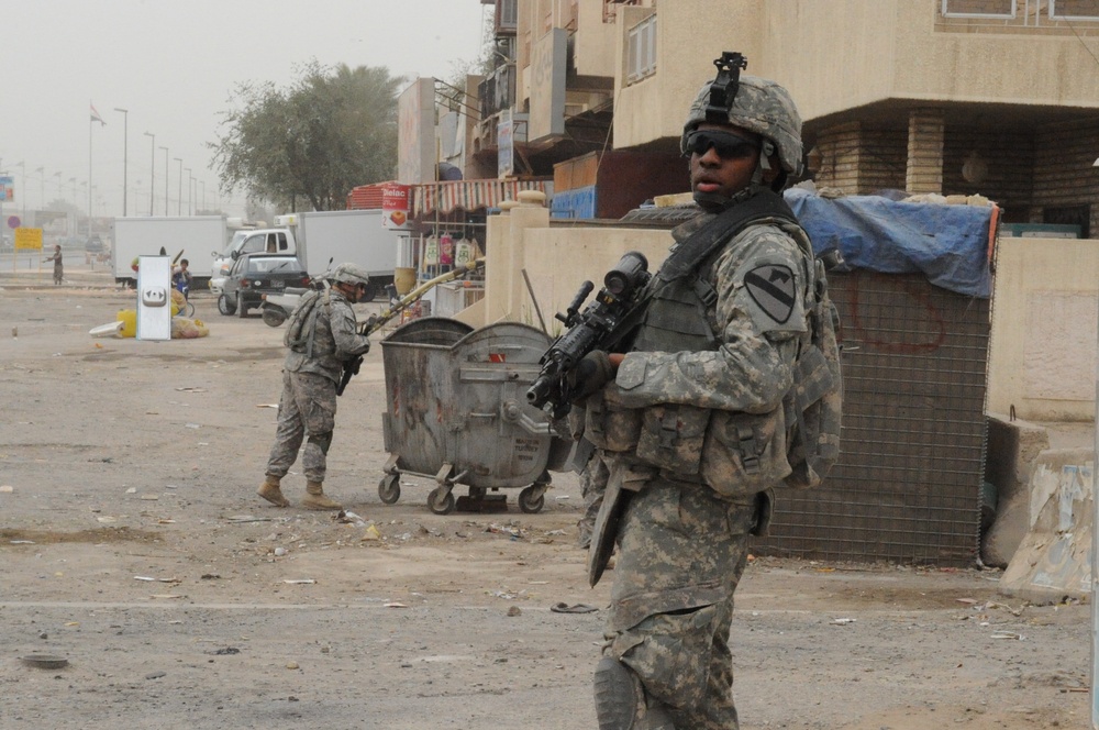 Patrol in Baghdad, Iraq