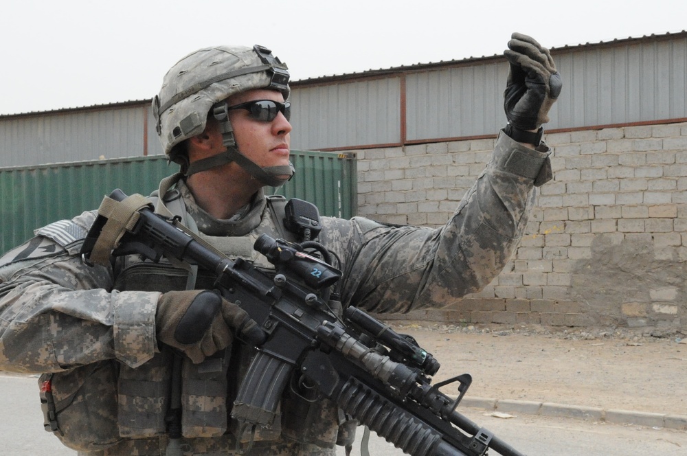 Patrol in Baghdad, Iraq