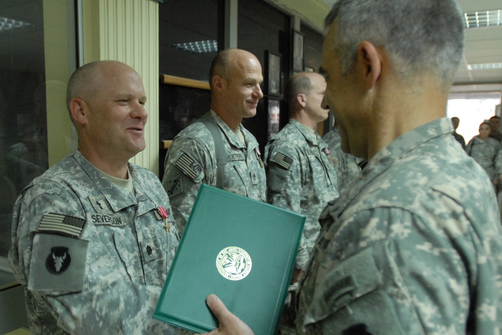 Lt. Col. Severson Receives Bronze Star