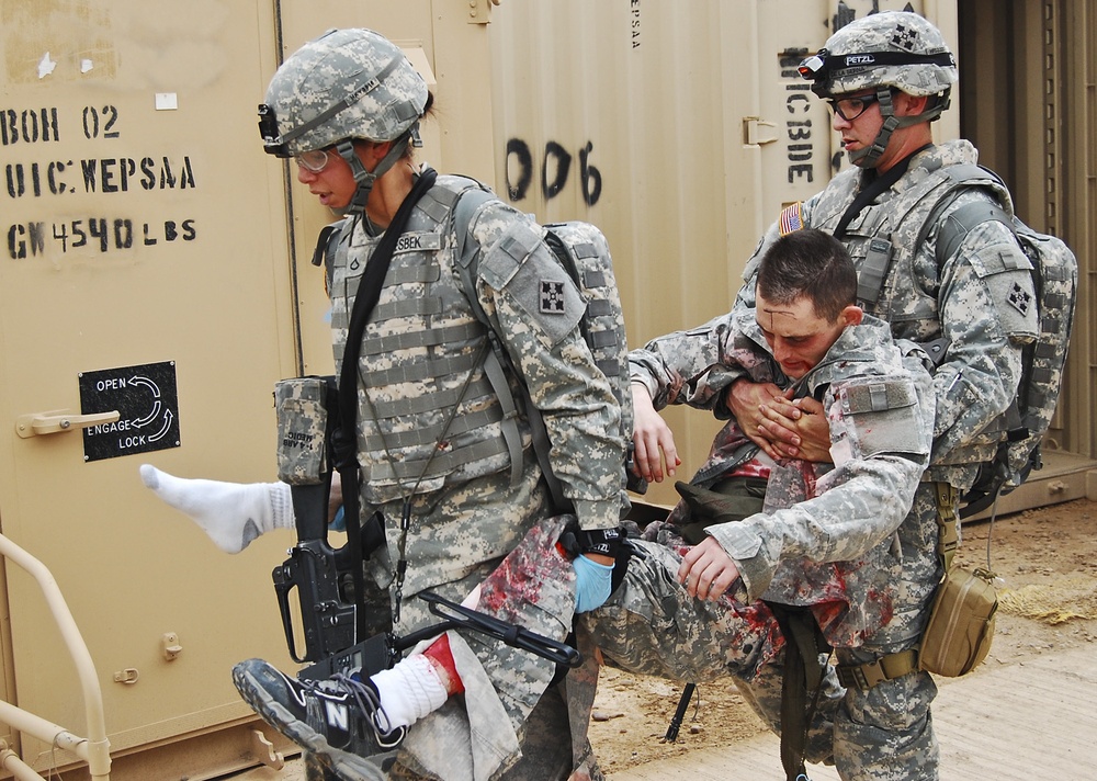 Aviation medics compete for top spot during Iron Eagle Medic Competition at Camp Taji