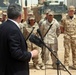 British prime minister speaks to troops