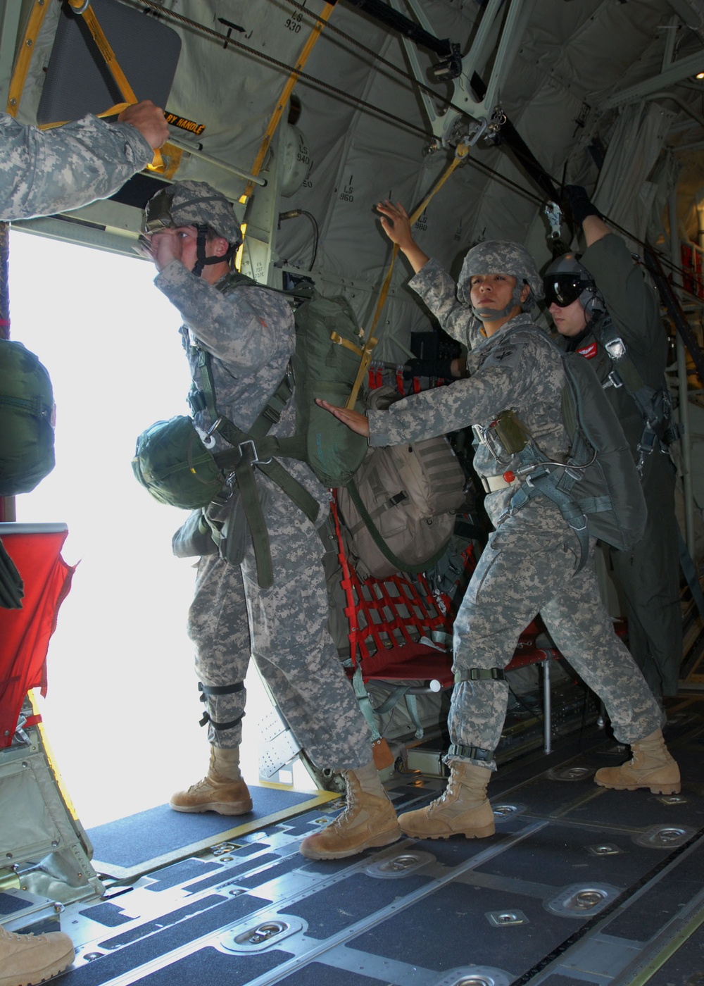 Airborne Soldiers jump