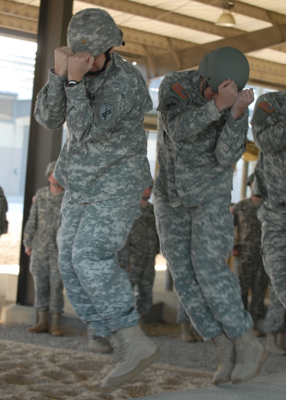 Airborne Soldiers jump