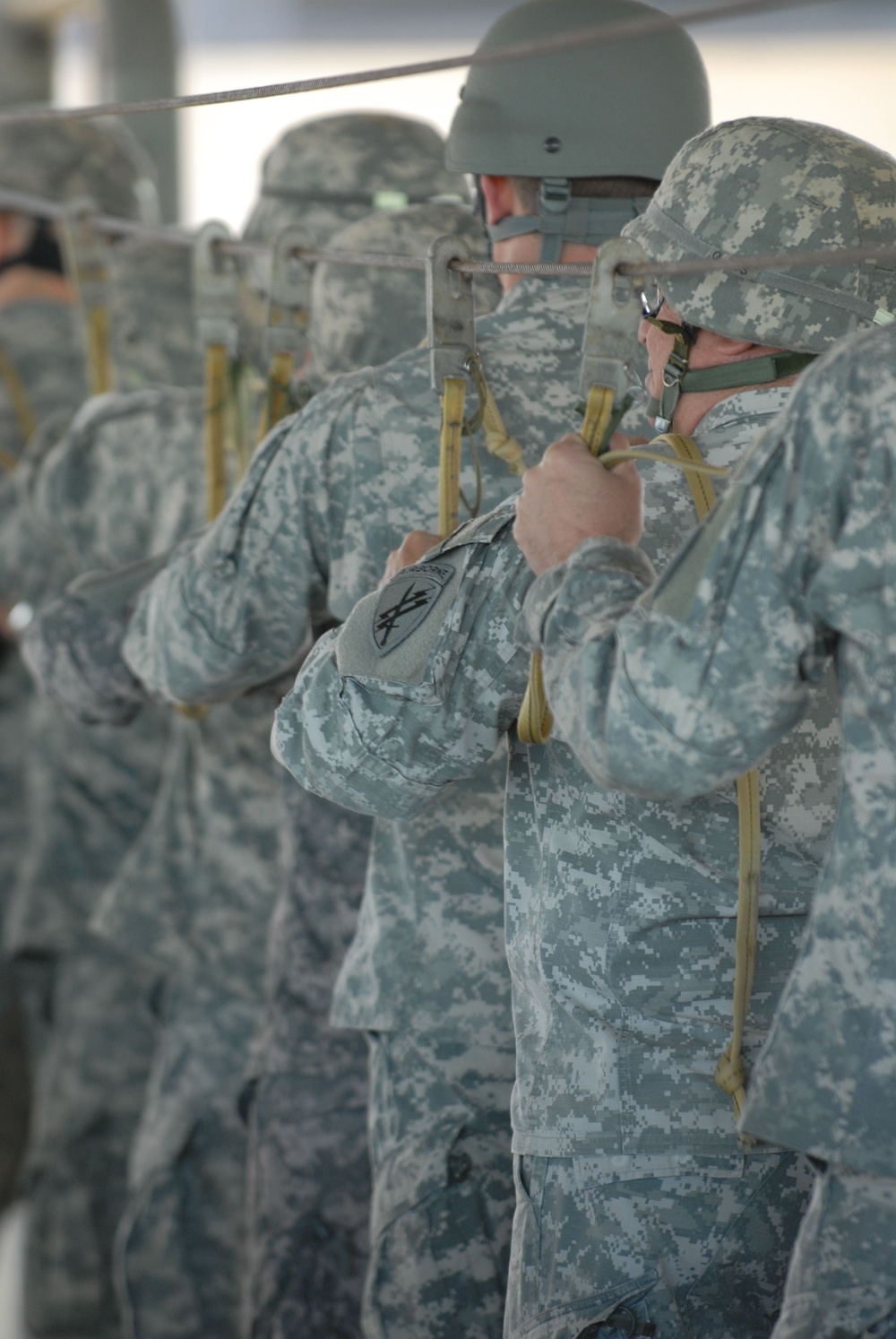 Airborne Soldiers jump