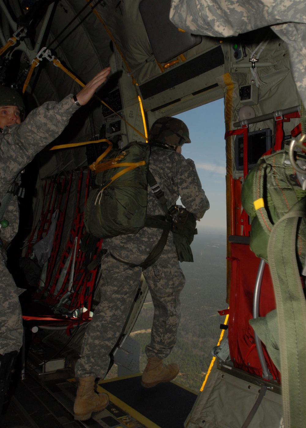 Airborne Soldiers jump