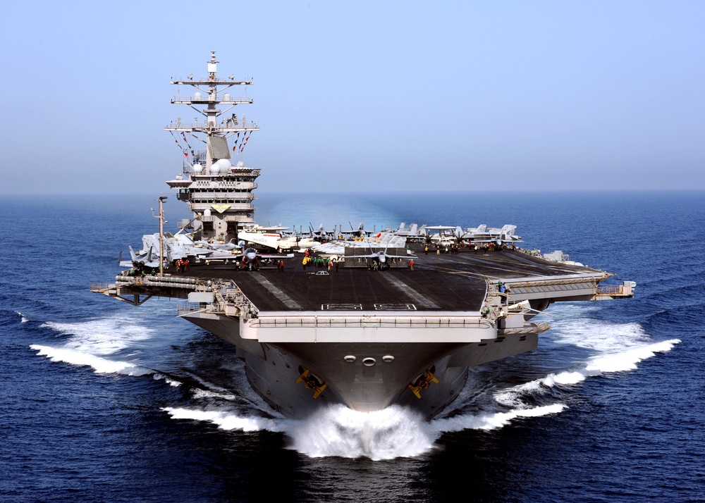 USS Eisenhower under way in the Arabian Sea