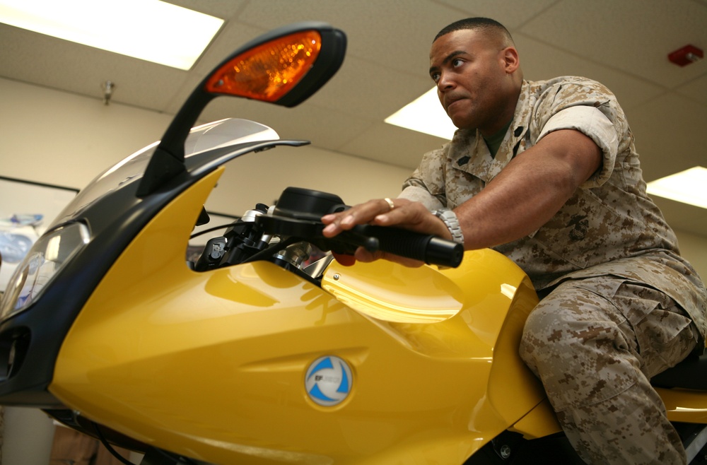 Camp Pendleton's first motorcycle simulator opens for training