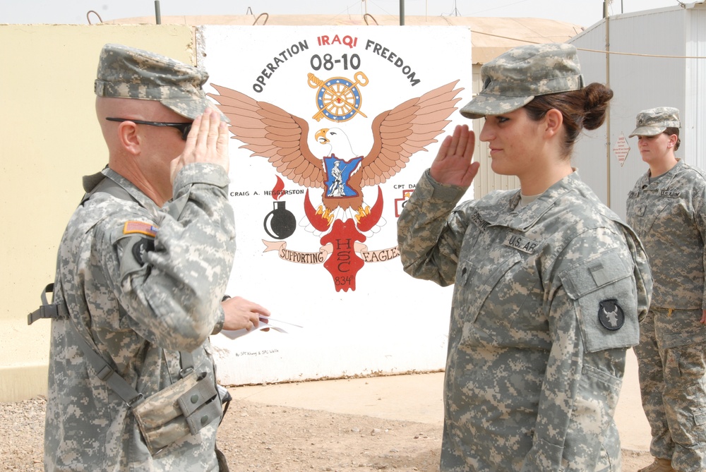 Spc. Goehring Promotion